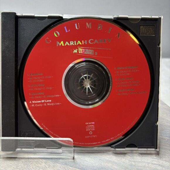 MTV Unpluggedby Mariah Carey (CD, 1992) - Picture 4 of 4
